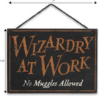 Harry Potter Double Sided Hanging Wood Wall Decor