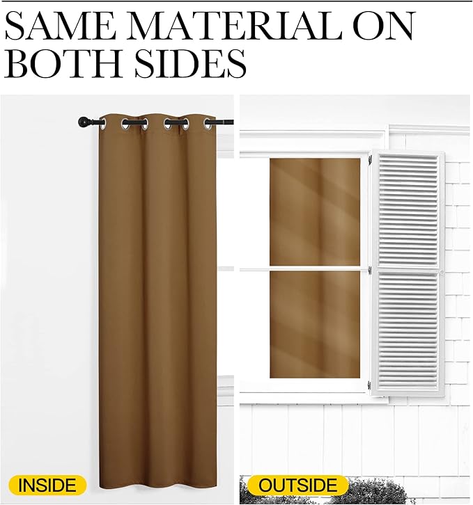 NICETOWN Sleek Blackout Curtains 102 inches Length - Image 6