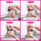 Knobēz 8pk Decorative Knob Covers - Valentine Conversation Hearts Decor