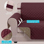 U-NICE HOME 4 Seater Sofa Cover 91 Inch Large Couch Covers - Image 3