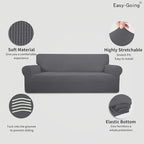 Easy-Going Stretch Sofa Slipcover 1-Piece Sofa Cover Furniture Protector Couch - Image 3