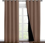 NICETOWN Warm Curtains for Winter, 100% Blackout Curtains Thermal, Noise by NICETOWN