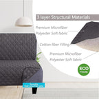 U-NICE HOME Futon Sofa Covers Reversible Sofa Slipcover Armless Cover Furniture - Image 3