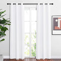 NICETOWN White Curtains 84 inch Length 2 Panels Set by NICETOWN