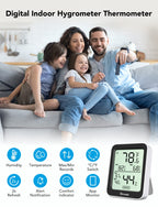 Govee Indoor Hygrometer Thermometer 3Pack H5075 with Bluetooth App Control