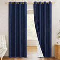 NICETOWN 100% Absolutely Blackout Linen Curtains by NICETOWN