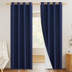 NICETOWN 100% Absolutely Blackout Linen Curtains by NICETOWN