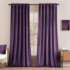 MIULEE Purple Velvet Curtains 90 inches by MIULEE