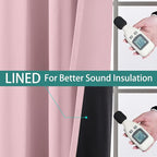 Yakamok 100% Blackout Curtains 84 Inches Long, 2 Thick Layers Heat and Full - Image 4