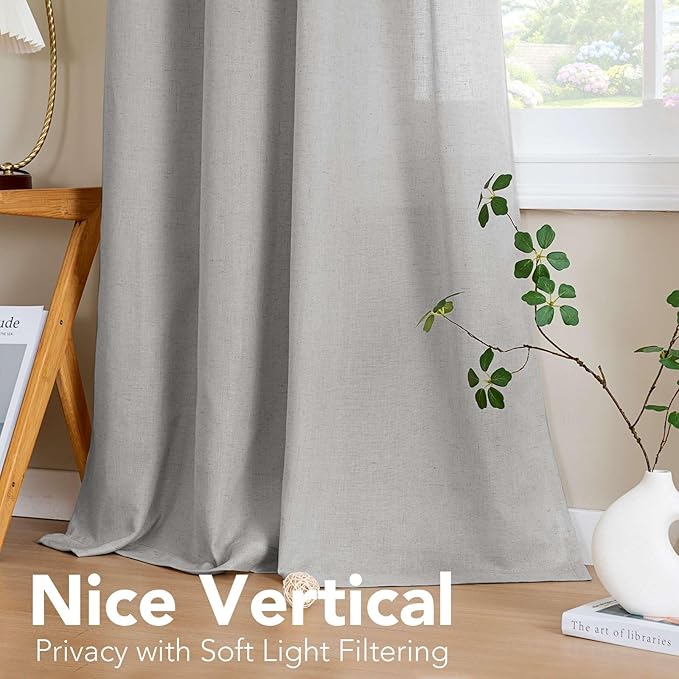 H.VERSAILTEX 63 inch Linen Semi Sheer Curtains - Image 7