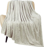 TOONOW Fleece Blanket Textured Fuzzy Plush Throw Blanket Twin Size 60" x 80" by TOONOW
