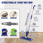 Microfiber Spray Mops for Floors Cleaning: Wet Dry Mop Hardwood Floor Mops