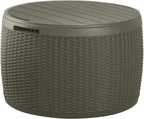 Keter Circa 37 Gallon Resin Deck Box Stool