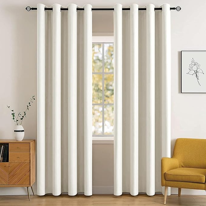 MIULEE Room Darkening Curtains Thermal Insulated Drapes Solid Window Treatment by MIULEE