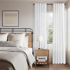 Nanspring 45 Inch Linen White Curtains - Image 8