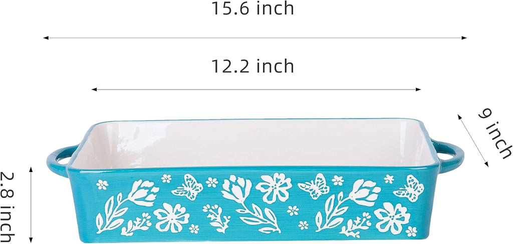 Wisenvoy Casserole Dish 9x13 Baking Pan Casserole Dishes For Oven Baking Dish Ceramic Lasagna Pan Baking Dishes For Oven