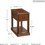 Signature Design by Ashley Breegin Narrow Chairside End Table