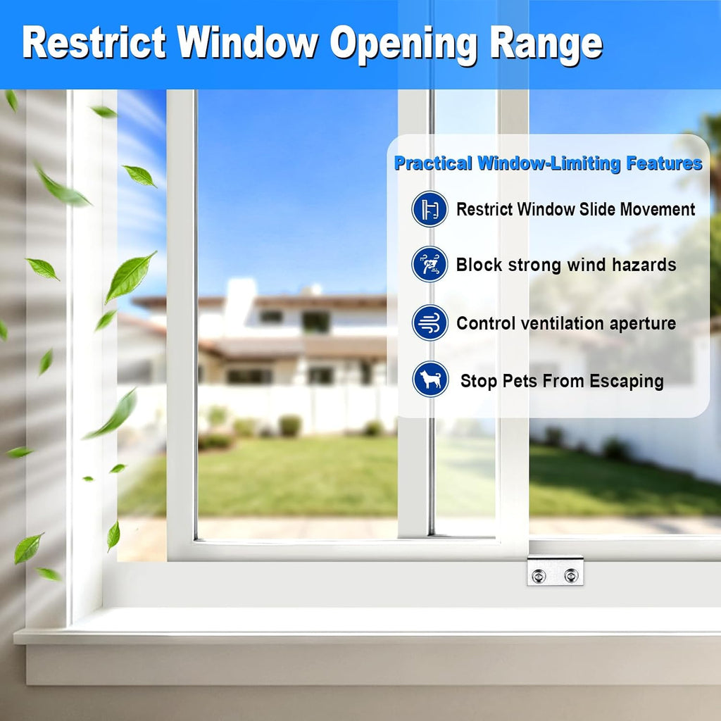 Sliding Window Locks with Key，6 Sets for Horizontal Vertica Window