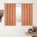LAMIT Short Linen Curtains 45 Inches Long by LAMIT