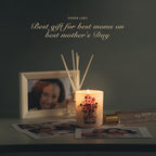 Hidden Label Soy Candle Set: Geranium & Rose 'Best Mom' Gift with Reed Diffuser & Room Spray