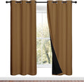 NICETOWN 100% Blackout Window Curtain Panels, 2 Pieces, 42-inch Wide Per Panel by NICETOWN