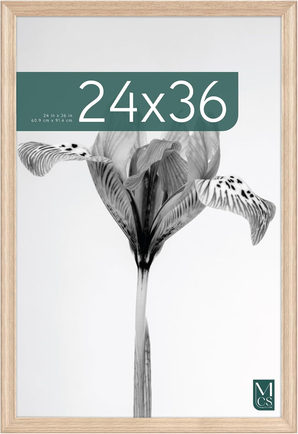 MCS Studio Gallery Classic Poster Frame, 24x36, Natural Woodgrain