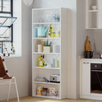 IRONCK Bookshelves and Bookcases Floor Standing 6 Tier Display Storage Shelves 70in Tall Bookcase for Home Office, Living Room, Bed Room