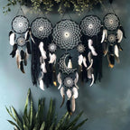 Set of 5 Boho Bedroom Dream Catchers for Adults Wall Bohemian Decor