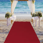 Boao 20 X 2.3 Ft Neoprene Carpet Runner Dark Red, Non Slip Rubber Backed