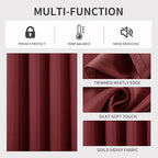 Joydeco Blackout Curtains 72 inches Long 2 Panels Set, Thermal Insulated Long - Image 3