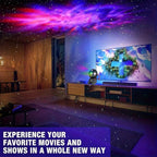 YXQUA Astronaut Galaxy Star Projector, Night Light for Kids, Original Black
