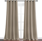 NICETOWN Taupe Blackout Curtains 120" Long - Image 2