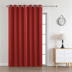 Joydeco Red Custom Solid Single Blackout Curtain by JOYDECO