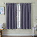 Simplebrand Ava Greyish Purple Short Blackout Curtains by Simplebrand