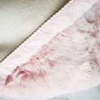 Ghouse Pink 3ft Faux Rabbit Fur Round Rug - Image 7
