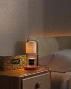 Candle Warmer Lamp with Timer & Dimmer for Yankee Candles, Adjustable Height Candle Warmer for Jar Candles, Wax Melt Lamp for Cozy Home Decor & Gifts,Linen, 2 Bulbs