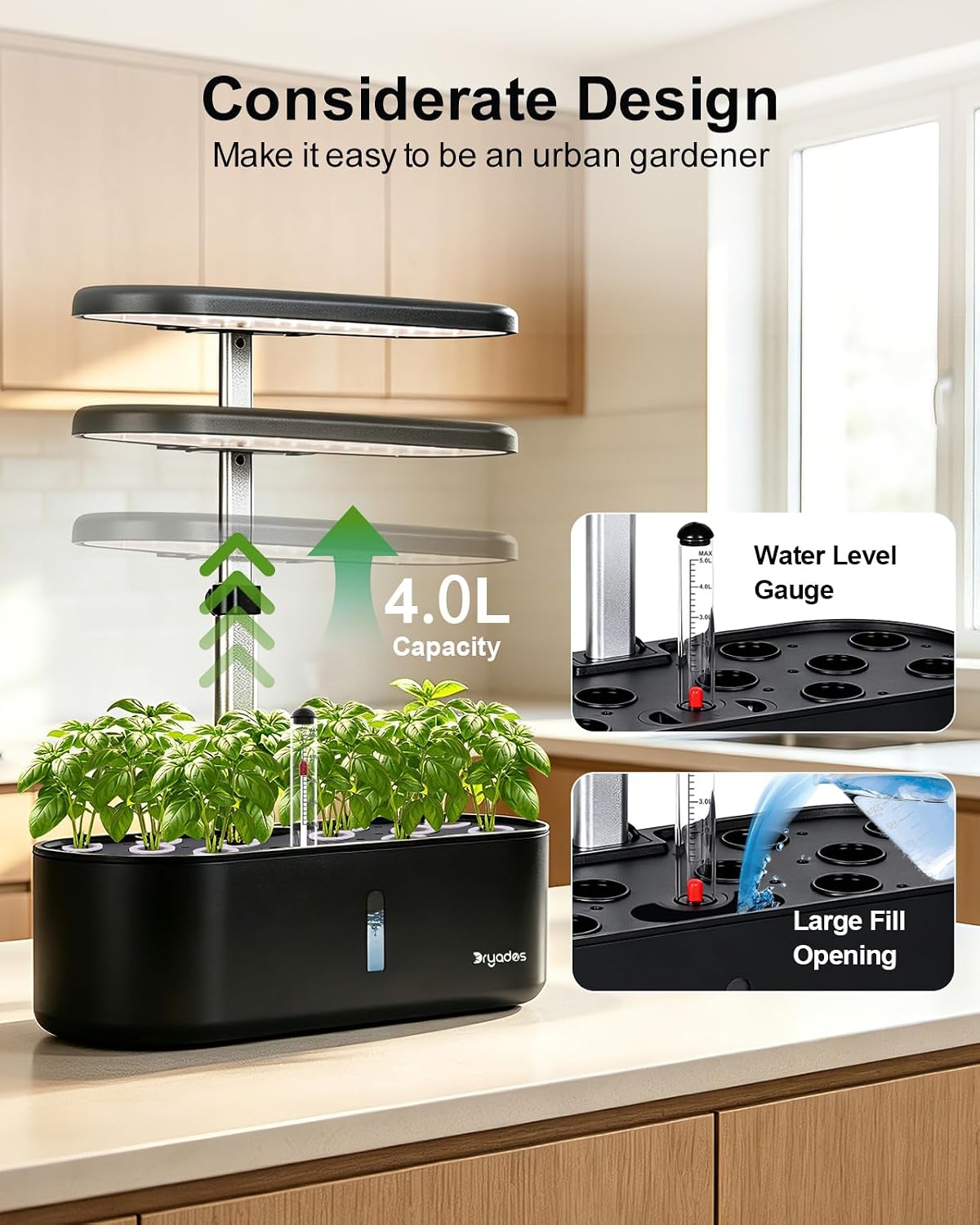 Hydroponics Growing System Indoor Garden: 12 Pods Hydroponic Planter