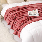 KMUSET Fleece Blanket Throw Size Coral Lightweight Super Soft Cozy Luxury Bed - Image 7