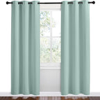 NICETOWN Aqua Blue Room Darkening Curtains - Image 2