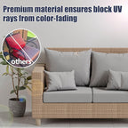 8Pcs Stretch Patio Cushion Covers, Outdoor Couch & Sofa Replacement Slipcovers - Image 3
