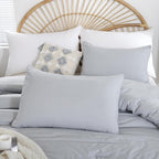 weigelia Light Grey Comforter Set Full, All Season Lightweight Bedding Set
