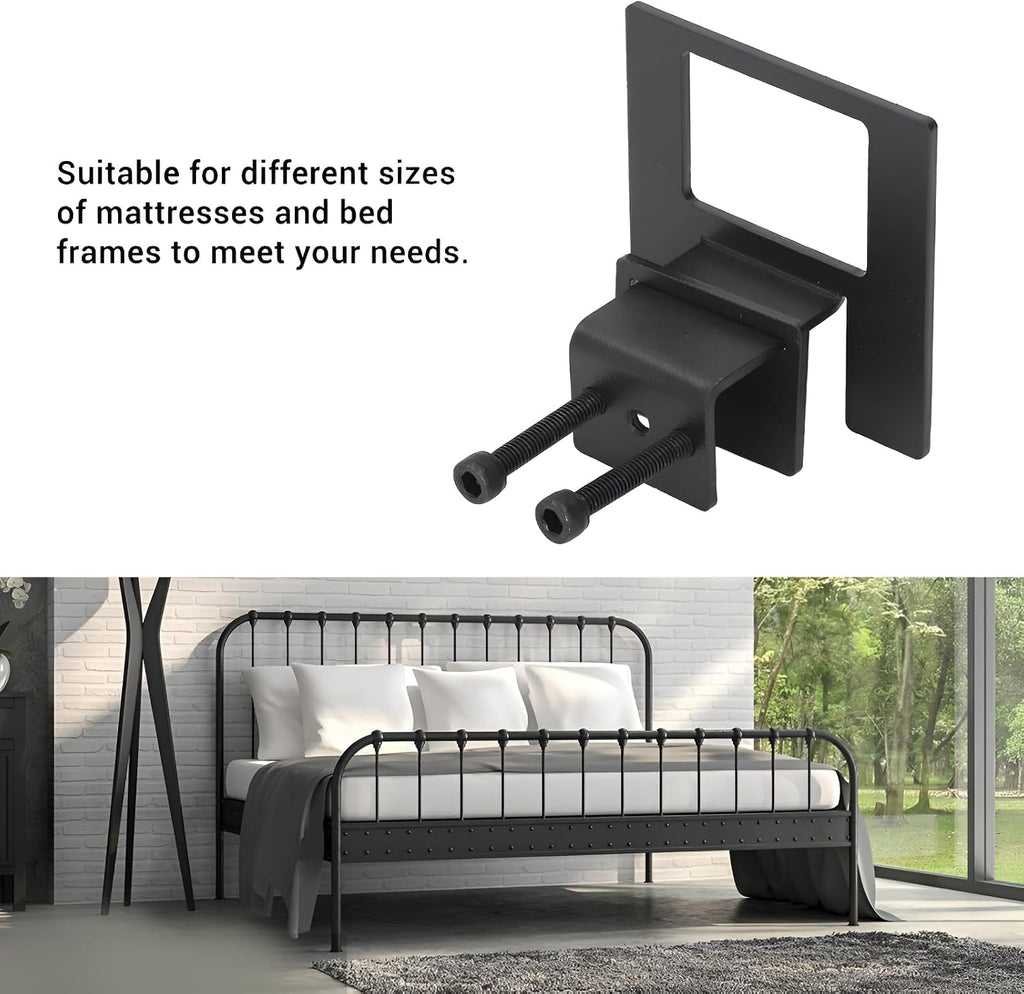 6 Pack Adjustable Mattress Slide Stopper for Metal Bed Frame