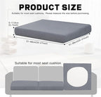 8Pcs Outdoor Cushion Covers, Patio Cushion Covers, Stretch Elastic Slipcovers - Image 2