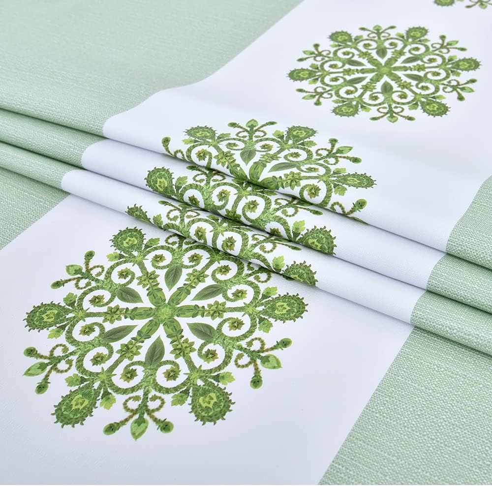 Zobesta Vinyl Table Cloth for Rectangle Tables 86x55 Plastic Tablecloth