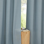 NICETOWN Rustic Linen 96 inch Long Curtains - Image 3