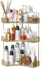 Webetop Corner Bathroom Shelf, 3 Tier Countertop Organizer for Vanity