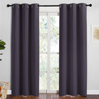 NICETOWN Greyish Purple Blackout Curtains 84 inches Length by NICETOWN