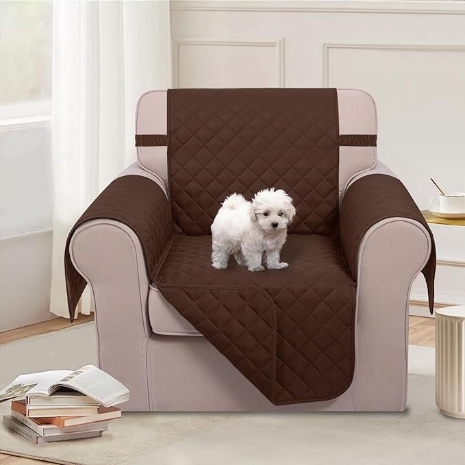 U-NICE HOME Reversible Oversized Chair Covers Quilted Water Repellent Pet - Image 2