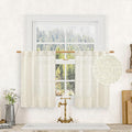 LAMIT Cafe Linen Curtains 30 Inch Length by LAMIT