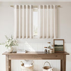 Nanspring 30 Inch Long Beige Curtains - Image 6